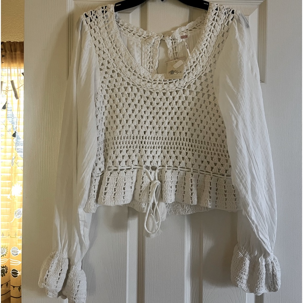free people crochet top